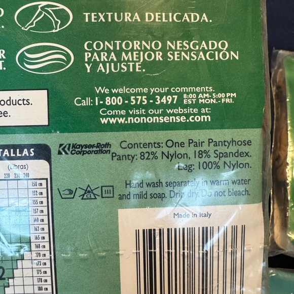 Vintage Pantyhose No Nonsense Control Top Premium Nylon Tan Size A Reinforced - Picture 4 of 10